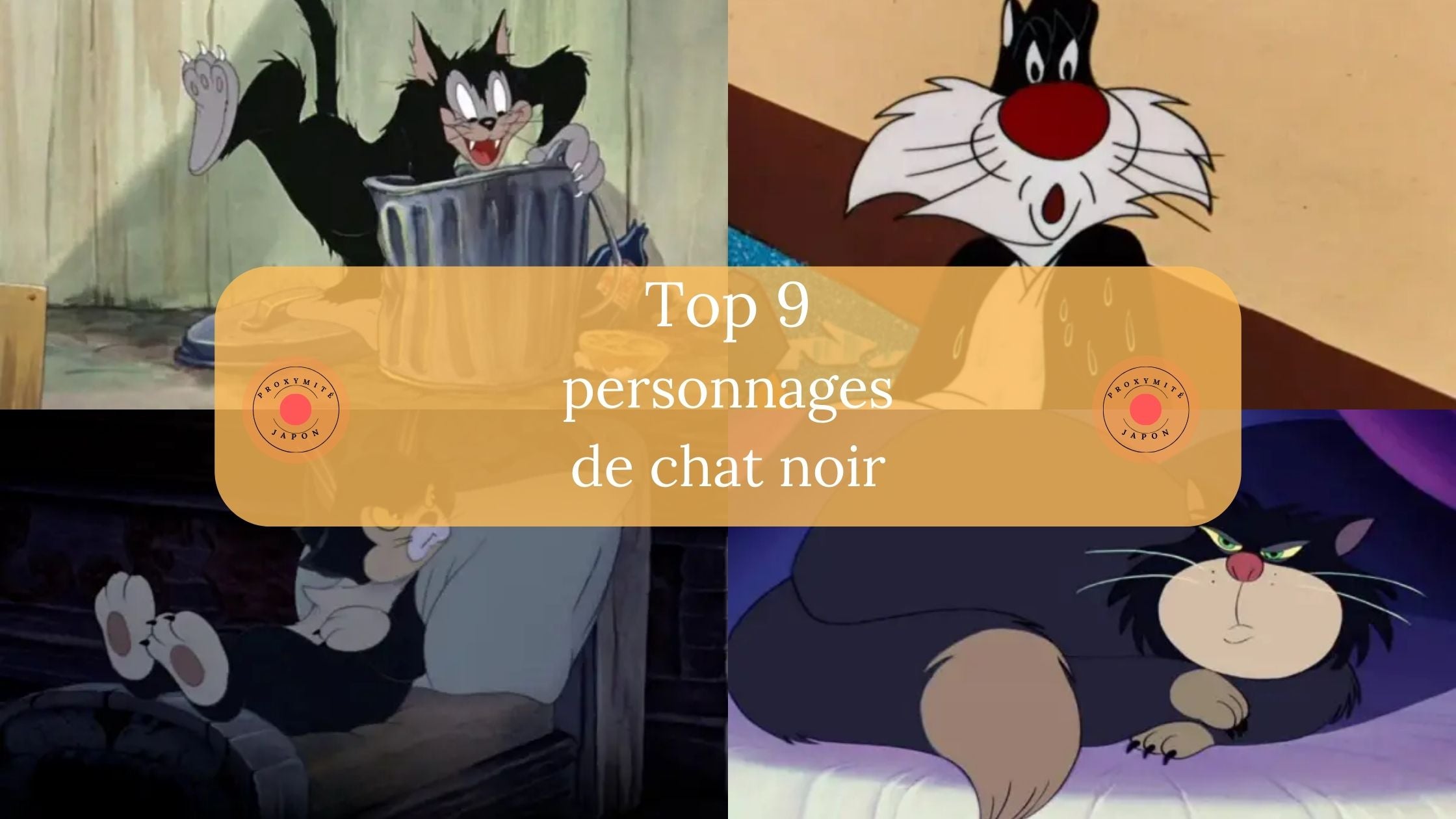 9 personnages de dessins animés populaires de chat noir – Proxymite Japon