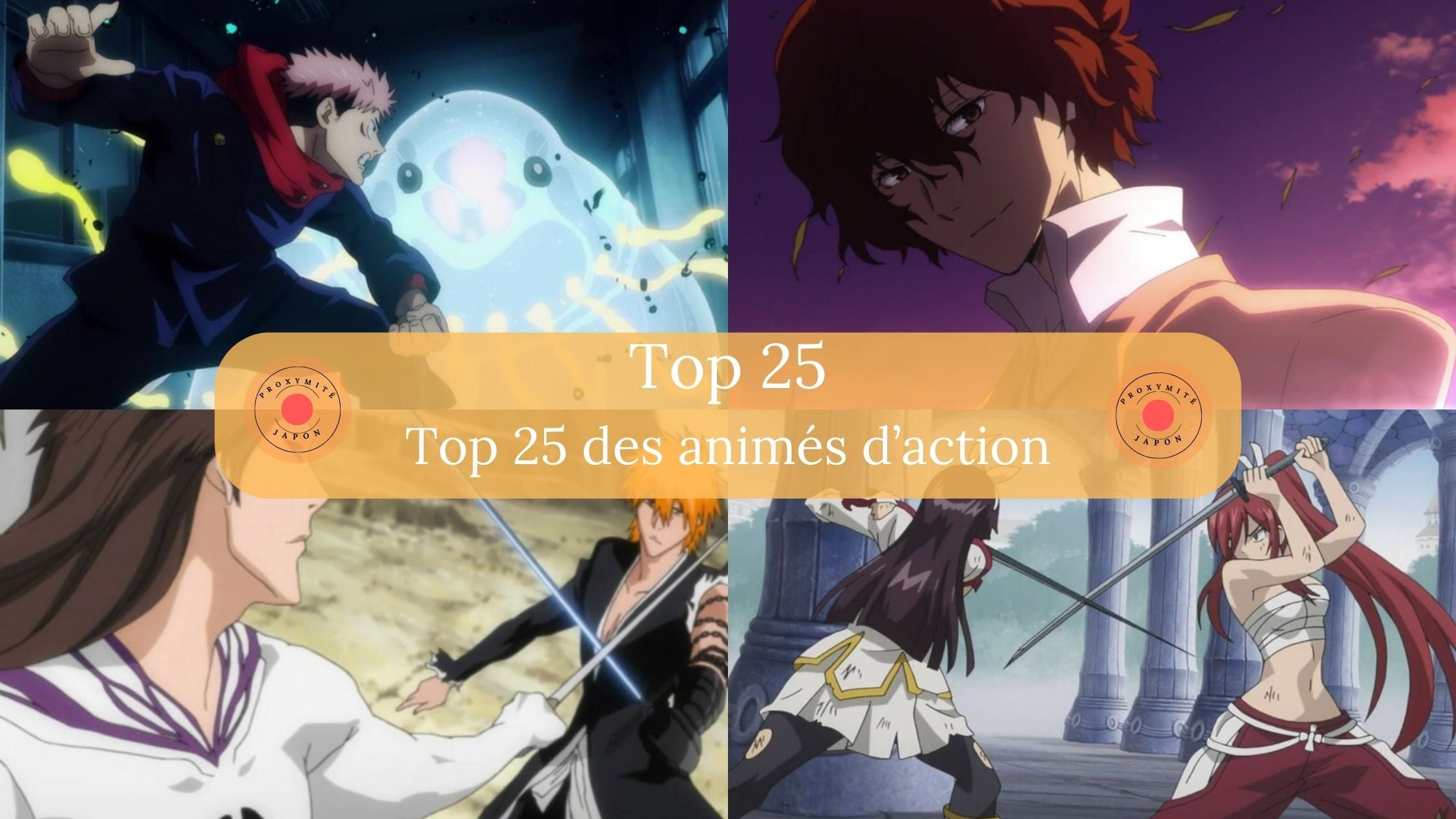 Top 25 action anime – Proxymite Japon