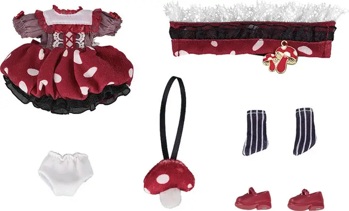 Nendoroid Doll Outfit Set: Mushroom - Girl (Red)