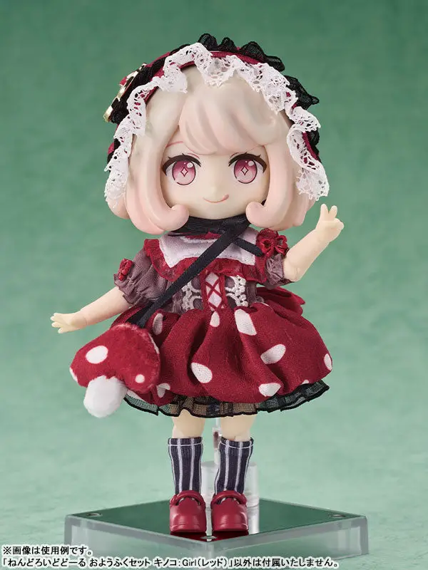 Nendoroid Doll Outfit Set: Mushroom - Girl (Red)