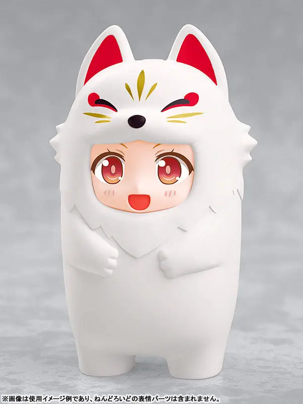 Nendoroid More Kigurumi Face Parts Case (White Kitsune)