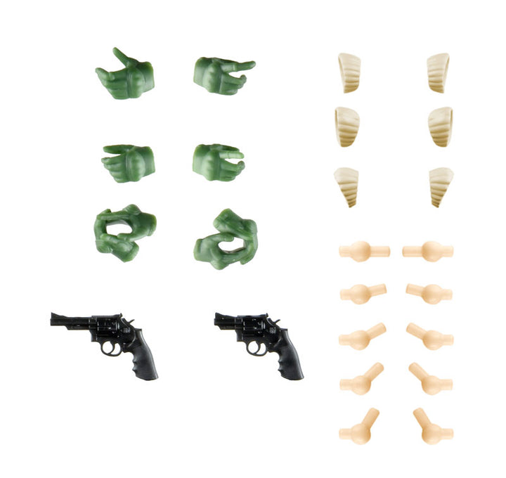 LittleArmory [LAOP15] Sousai Shojo Teien Tactical Glove 2 Revolver Set (Green)