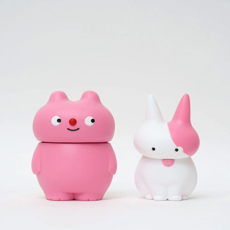 HIDAKA NAOTO MU&SHU PINK x WHITE Soft Vinyl Figure