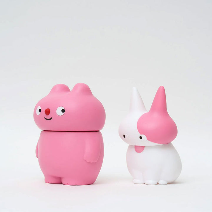 HIDAKA NAOTO MU&SHU PINK x WHITE Soft Vinyl Figure