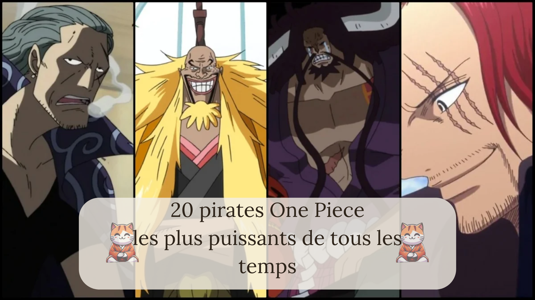 20 pirates One Piece les plus puissants de tous les temps