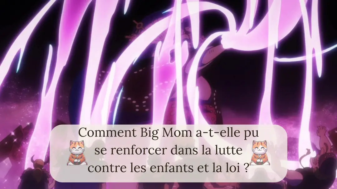 Comment Big Mom a-t-elle pu se renforcer dans la lutte contre Kid et la loi ?