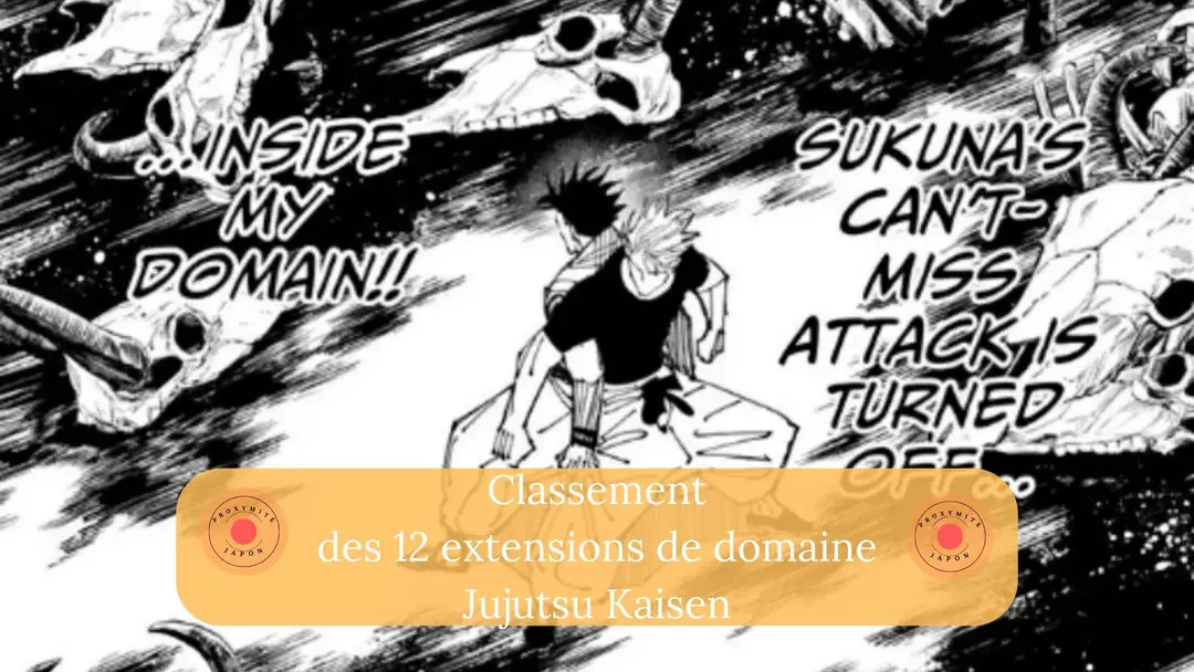 Classement des 12 extensions de domaine dans Jujutsu Kaisen