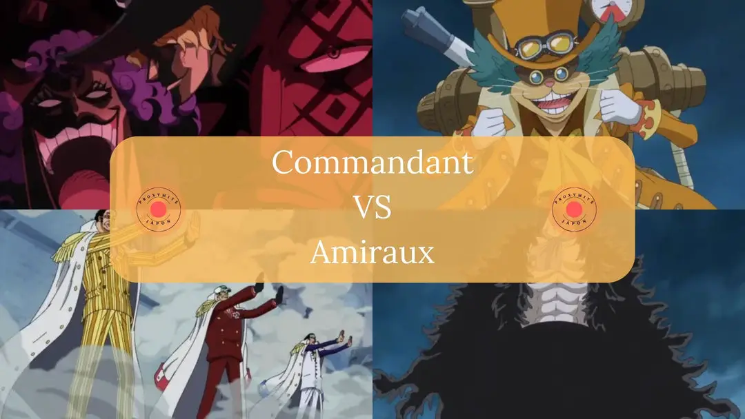 Les commandants sont-ils plus puissants que les amiraux dans One Piece