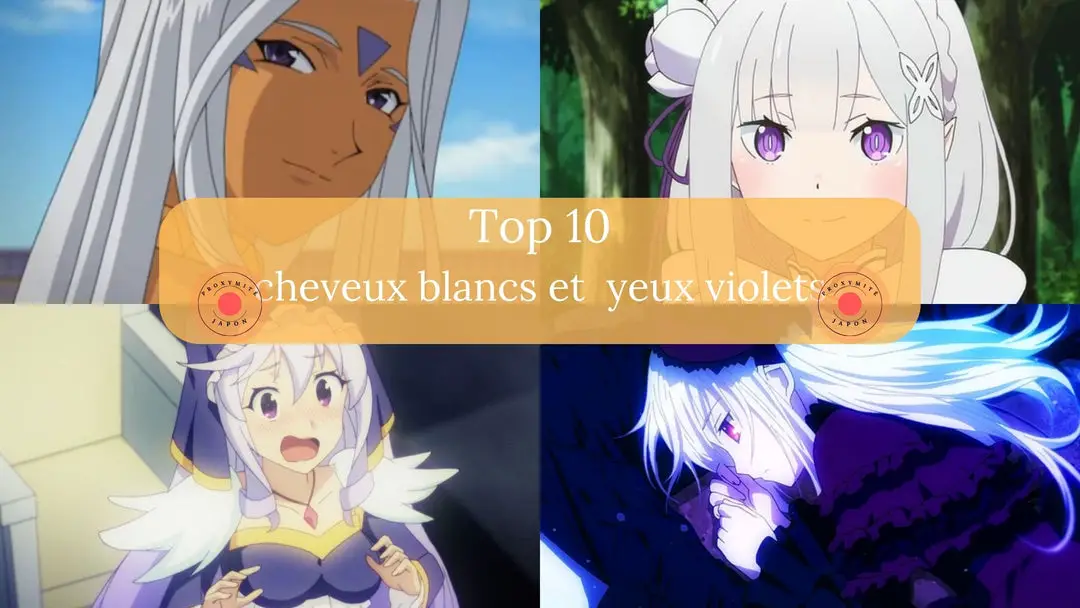 10 plus belles filles d’anime aux cheveux blancs et aux yeux violets