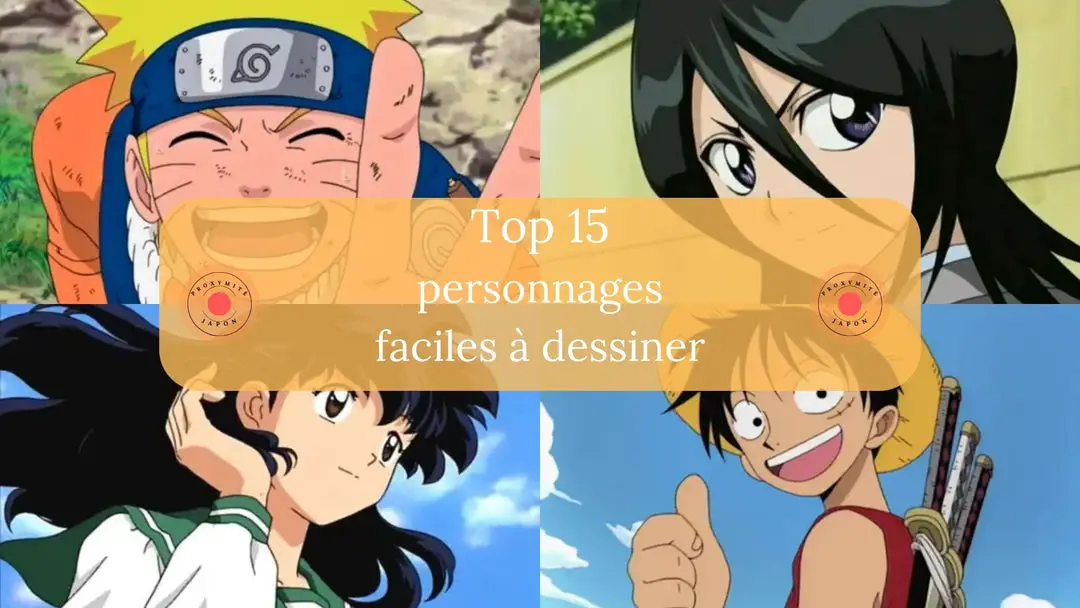 15 personnages d'anime faciles à dessiner