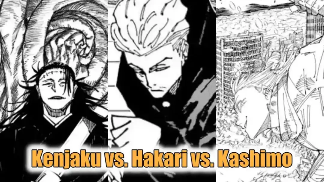 Kenjaku contre Hakari contre Kashimo JJT