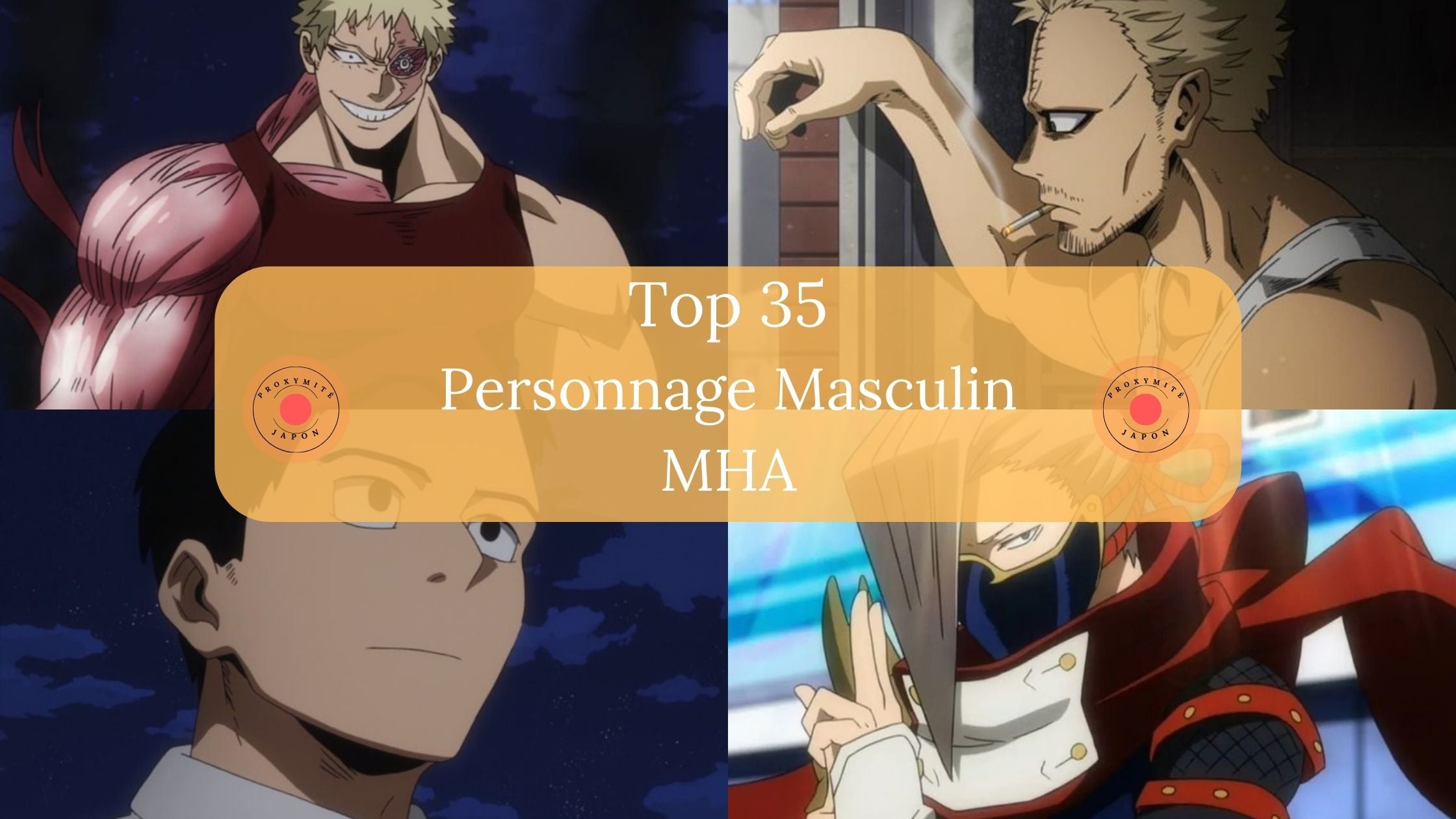 Top 35 des personnages masculins MHA