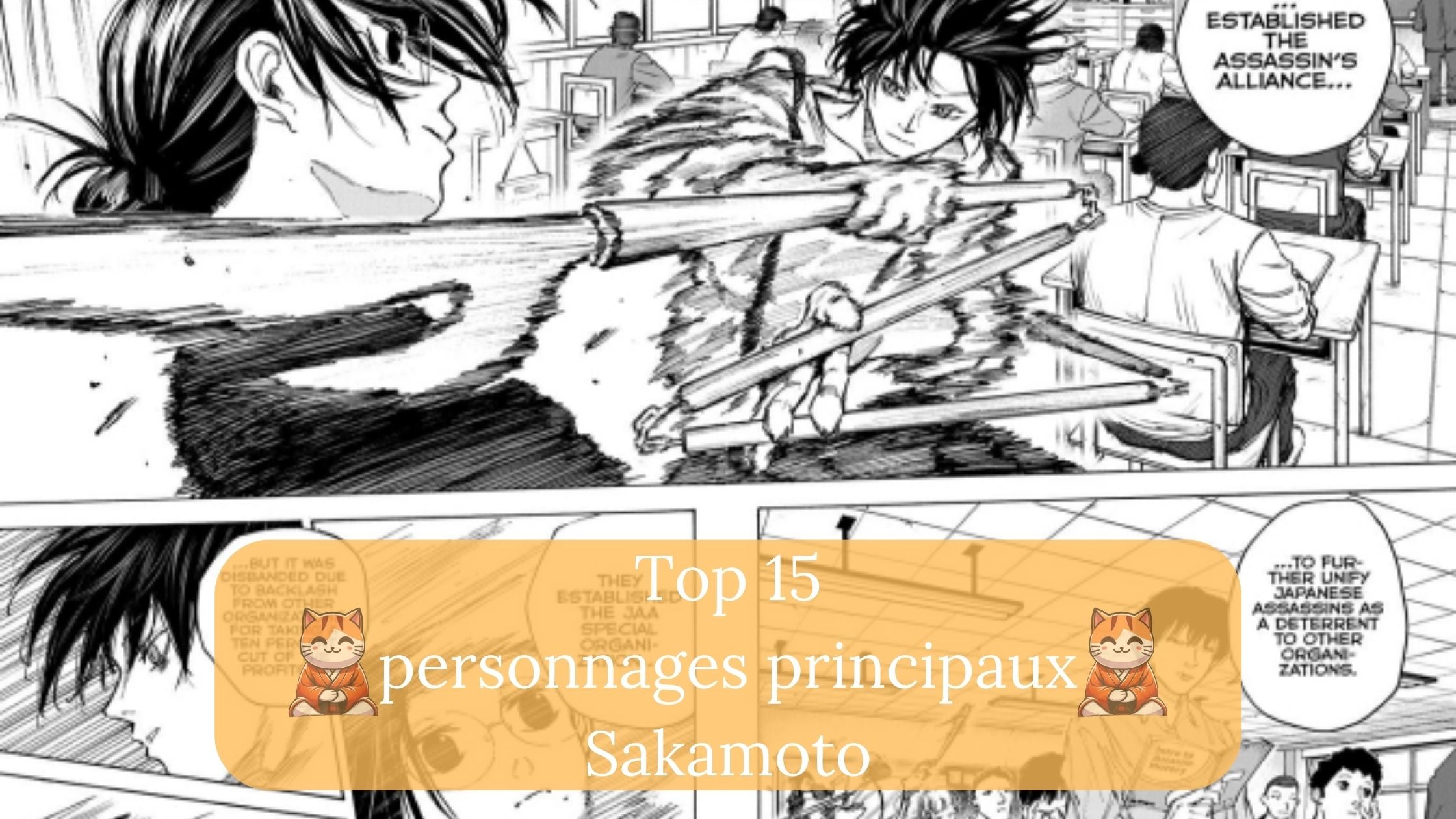 Top 15 des personnages principaux des jours Sakamoto