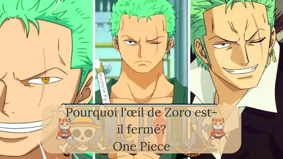 Pourquoi l'œil de Zoro est-il fermé?