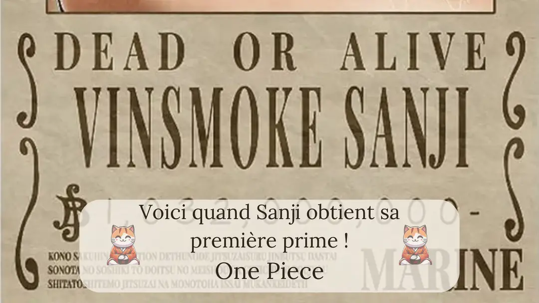 Voici quand Sanji obtient sa première prime !