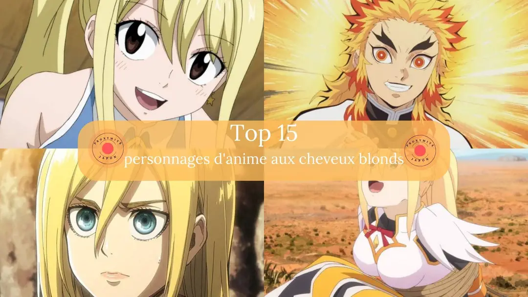 15 personnages d'anime aux longs cheveux blonds