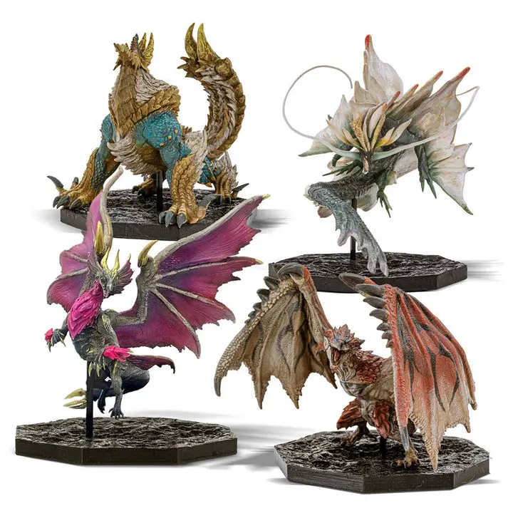 CAPCOM FIGURE BUILDER CUBE MONSTER HUNTER 4Figure Set Box (Rathalos / Zinogre / Malzeno / Amatsu)