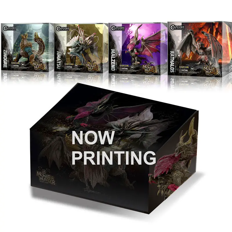 CAPCOM FIGURE BUILDER CUBE MONSTER HUNTER 4Figure Set Box (Rathalos / Zinogre / Malzeno / Amatsu)