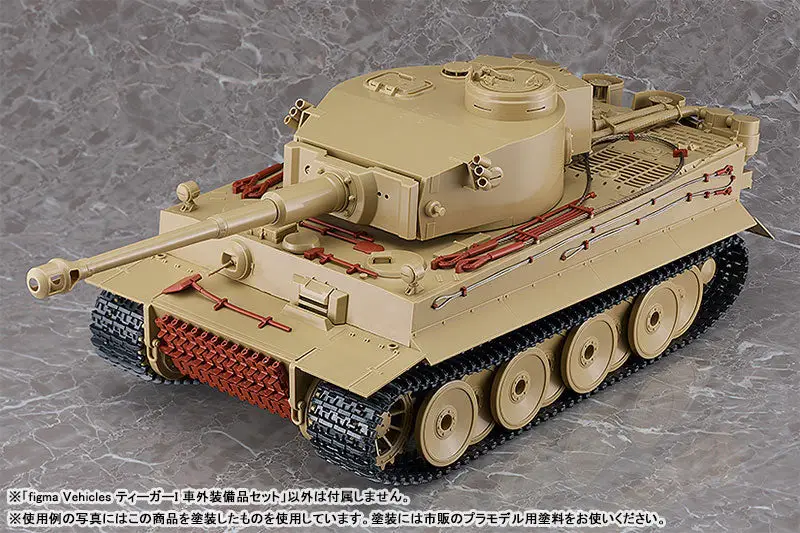 figma Vehicles Tiger I Exterior Equipment Set 1/12 Plastic Model