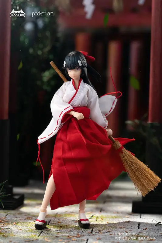 pocket art Series PA005 Exorcism Shrine Maiden Tsubaki 1/12 Complete Model Action Figure