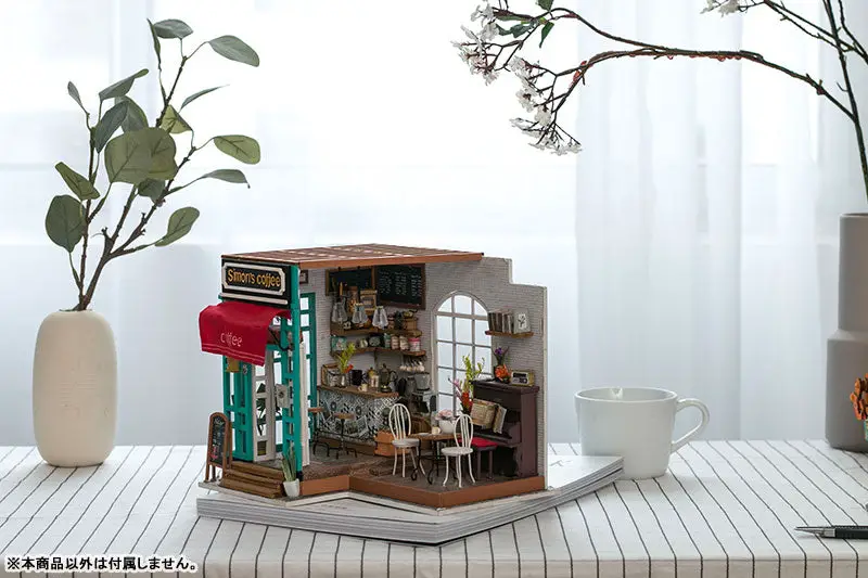 DIY Miniature House Cafe Time Handmade Kit