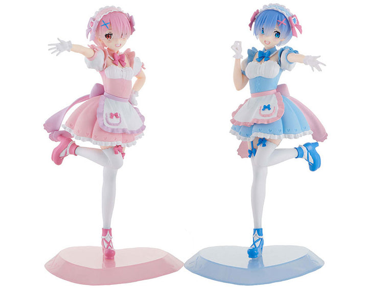 TENITOL Re:ZERO -Starting Life in Another World- Yumekawa Maid Rem & Ram Set w/Bonus