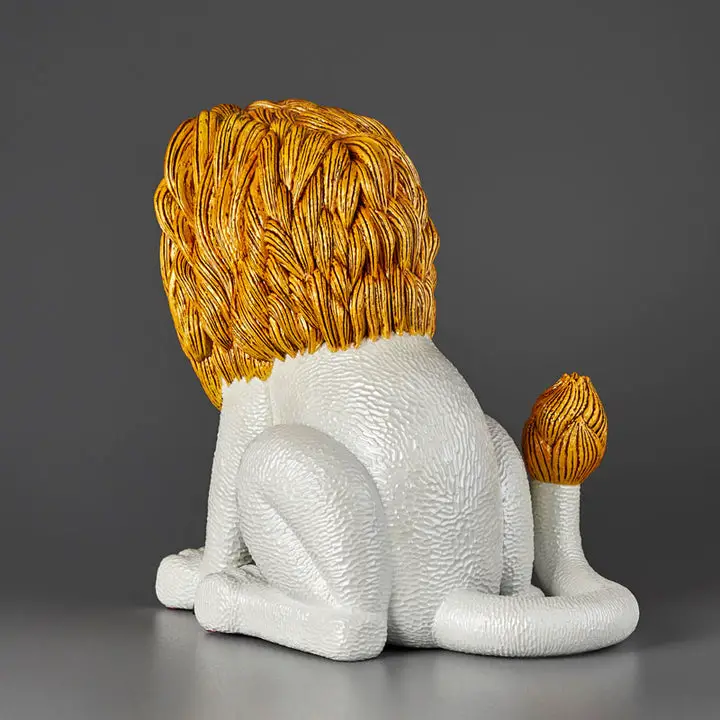 Atsuhiko Misawa ANIMALS Lion Gold Soft Vinyl Complete Model