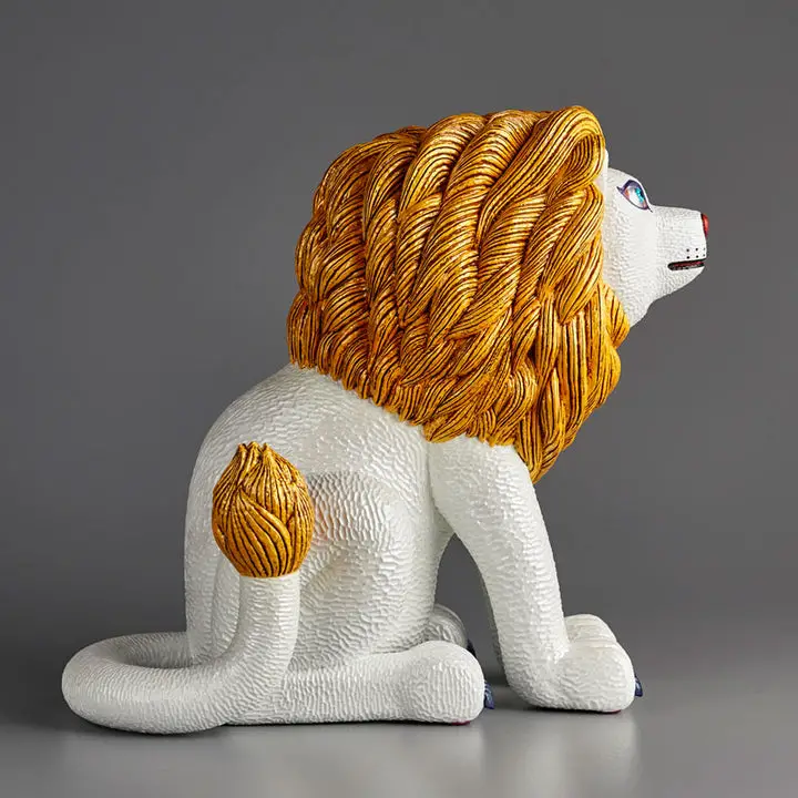 Atsuhiko Misawa ANIMALS Lion Gold Soft Vinyl Complete Model