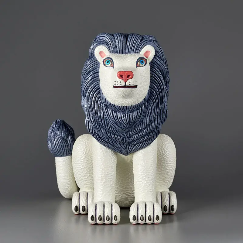 Atsuhiko Misawa ANIMALS Lion Grey Soft Vinyl Complete Model