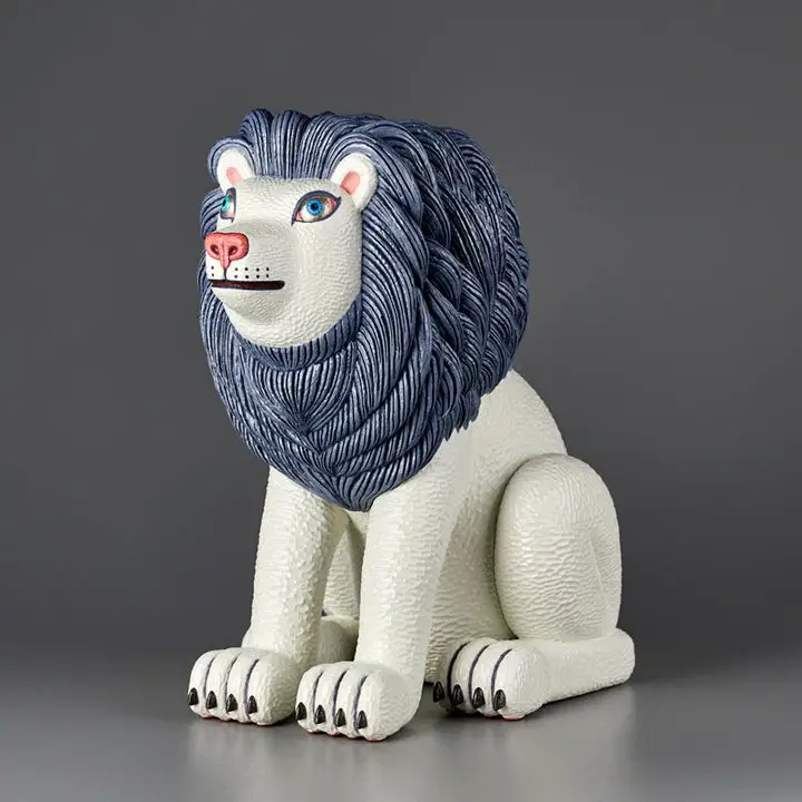 Atsuhiko Misawa ANIMALS Lion Grey Soft Vinyl Complete Model