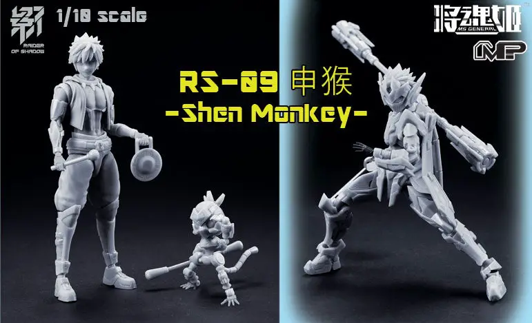MS GENERAL RAIDER OF SHADOW 1/10 RS-09 Shen Monkey Plastic Model
