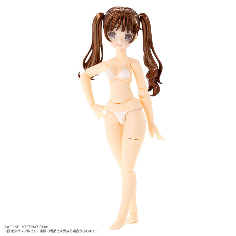 1/12 "Bikini Mates" Irumi Yoshino Brown Hair White Bikini Action Figure