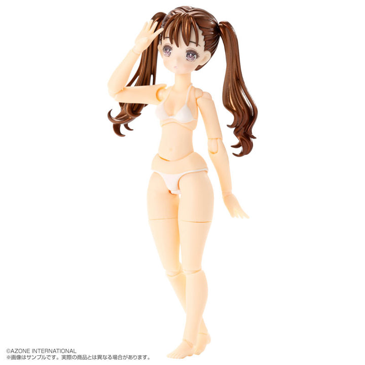 1/12 "Bikini Mates" Irumi Yoshino Brown Hair White Bikini Action Figure