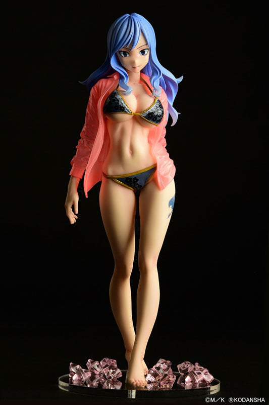 FAIRY TAIL Juvia Lockser Gravure_Style "Black Bikini!!" Sheer Wet Shirt SP 1/6