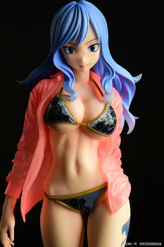 FAIRY TAIL Juvia Lockser Gravure_Style "Black Bikini!!" Sheer Wet Shirt SP 1/6