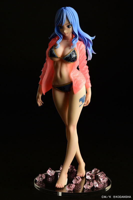 FAIRY TAIL Juvia Lockser Gravure_Style "Black Bikini!!" Sheer Wet Shirt SP 1/6