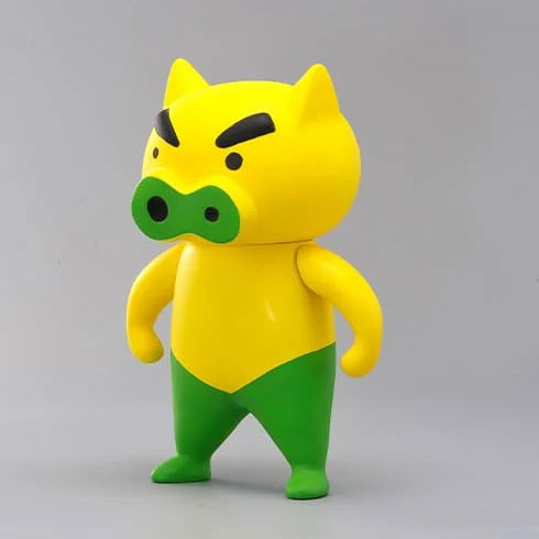 Crayon Shin-chan Soft Vinyl Collection TON-MEN Gold Pig Kin Buriburi