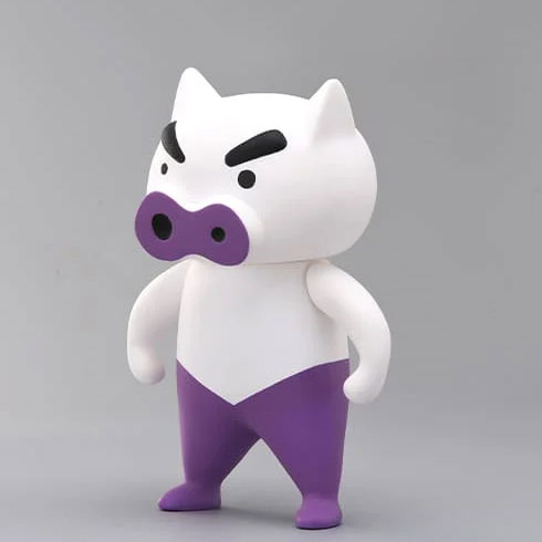 Crayon Shin-chan Soft Vinyl Collection TON-MEN White Pig Shiro Buriburi