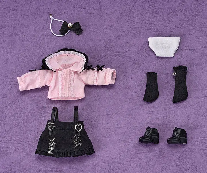 Nendoroid Doll Outfit Set Suspender Skirt Set (Pink & Black)