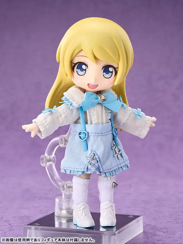 Nendoroid Doll Outfit Set Suspender Skirt Set (White & Blue)