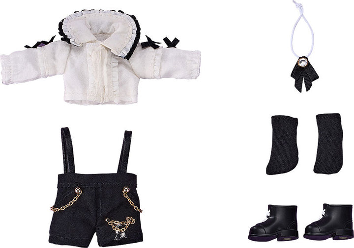 Nendoroid Doll Outfit Set Suspender Shorts Set (White & Black)