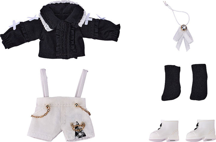 Nendoroid Doll Outfit Set Suspender Shorts Set (Black & White)