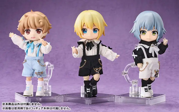 Nendoroid Doll Outfit Set Suspender Shorts Set (Black & White)