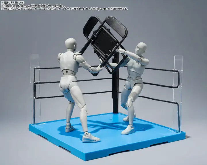 Tamashii STAGE ACT Ring Corner (Neutral Corner) & Pipe Chair Set for S.H.Figuarts