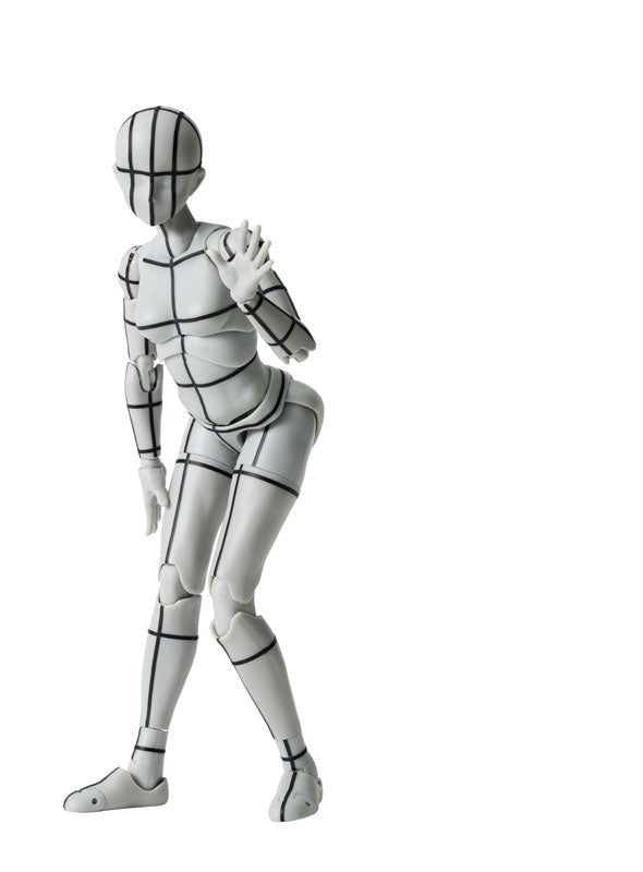 S.H.Figuarts Body-chan -Sports- Edition -Wire Frame- (Gray Color Ver.)