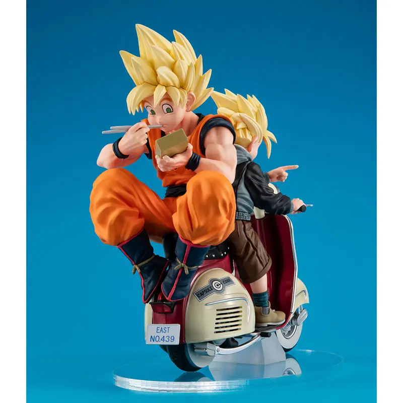 Desktop Real McCoy EX Dragon Ball Z Super Saiyan Son Goku & Super Saiyan Son Gohan & Bike