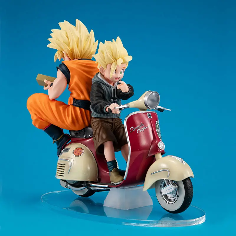 Desktop Real McCoy EX Dragon Ball Z Super Saiyan Son Goku & Super Saiyan Son Gohan & Bike