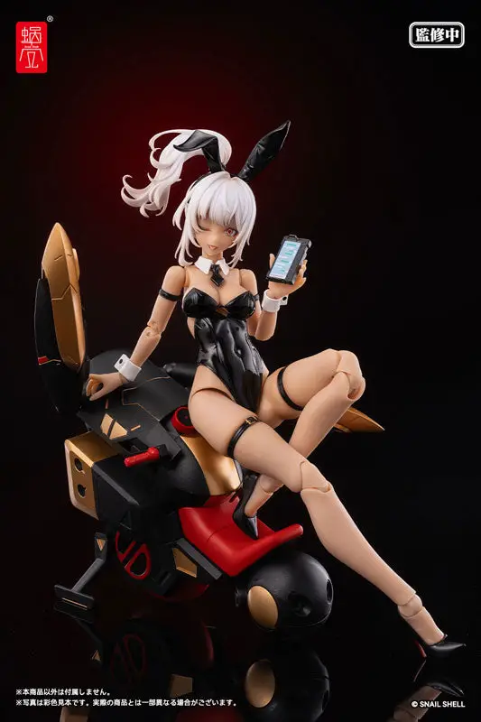 Cyclone Bunny & Gear Set Deluxe Black Ver. 1/12