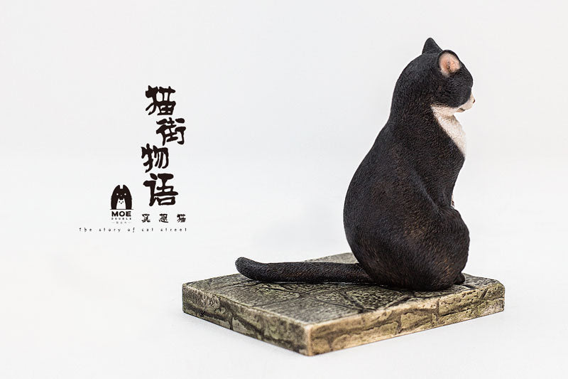 "The Story of Cat Street" Meditation Cat Ver. Black White 1/6