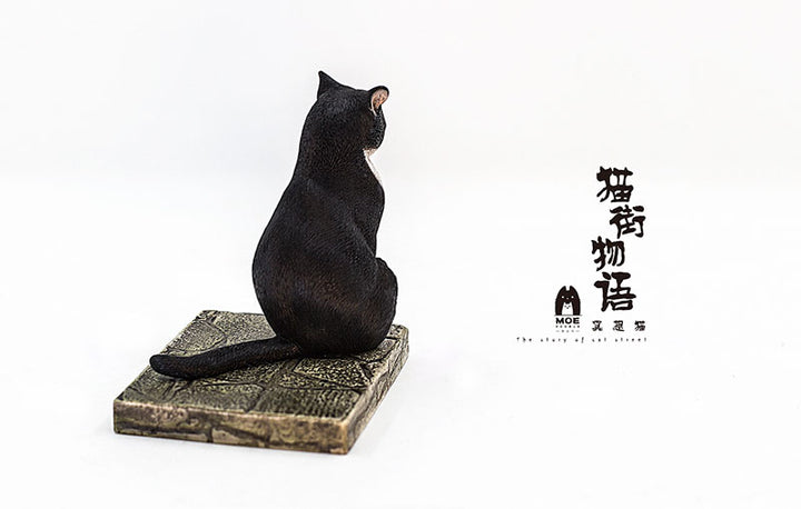 "The Story of Cat Street" Meditation Cat Ver. Black White 1/6